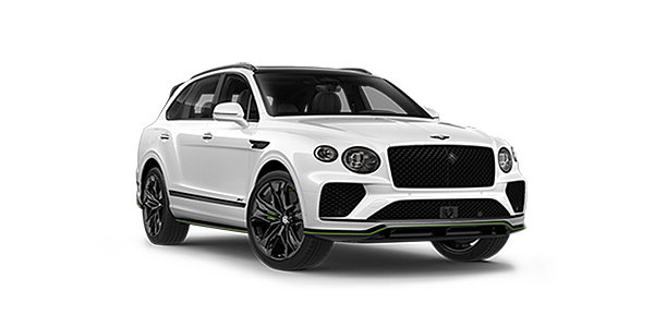 Bentley Douglas Bentley Bentayga Speed SUV in Snow Quartz Pearlescent by Mulliner white paint