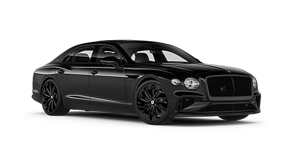 Bentley Douglas Bentley New Flying Spur Black Edition front three quarter in Onyx paint